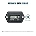 Runleader LCD Hour Meter,AC/DC 4.5V to 60V, Data Storage & Waterproof Design for Club Car Forklift Go-Kart Lawn Mower Sawmill etc.