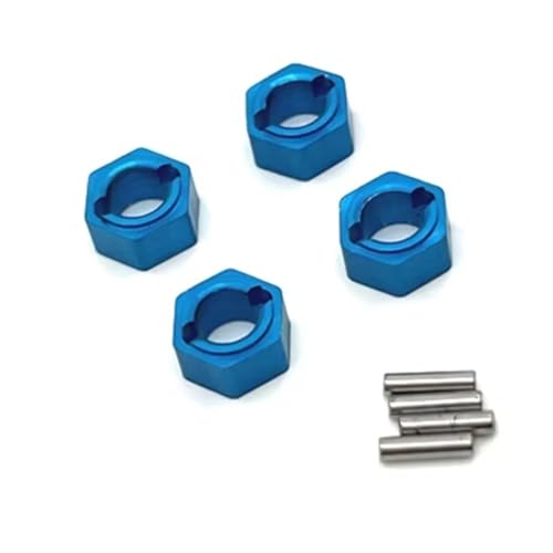 RC��������̎� For FMS Watcher Adventurer Red 1/18 For Rabbit XQ For FCX24 1/24 ���^���A�b�v�O���[�h 7mm�R�l�N�^ RC�J�[�A�N�Z�T���[(Blue)