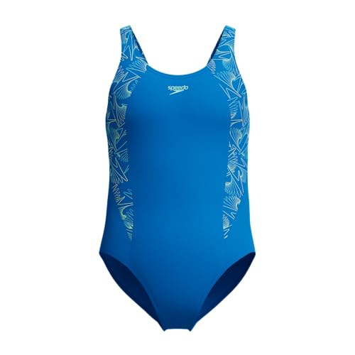 Speedo Hyperboom Splice Muscleback Costume Da Bagno Per Bambina, Lagoon Blue, 5-6 Anni