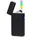 lcfun Plasma Lighter Arc Electric Lighter Rechargeable USB Lighters Windproof Flameless Plasma Lighter Pulse Double Arc Lighter (Matte Black)