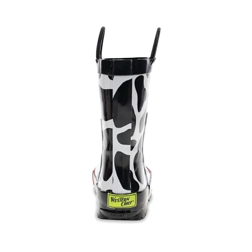 Image of Western Chief Kids Ladybug Rain Boot(Toddler /Little Kid /Big Kid) | Built for outdoor play, pull-on loops for self-dressing, comfort EVA insole, rubber traction outsole, toddler to big kid size