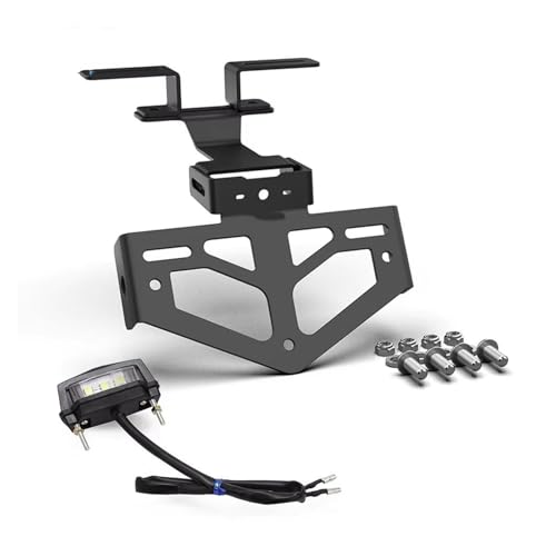 Support de plaque Suzuki SV650 VSTROM réglable noir avec éclairage LED - 4
