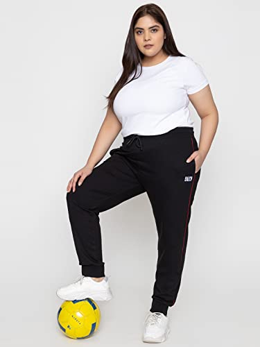 Image of Track Pants for Woman - High Waist Trousers for Woman, Cotton Joggers Pants for Women Gym & Casual Wear for Women's Sports