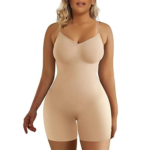 SHAPERX Shapewear for Women Tummy Control Bodysuit Butt Lifter Full Body Shaper Shorts One Piece