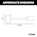 CURT 57300 8-Prong to USCAR Wiring Harness Adapter, Select Chrysler, Dodge, Freightliner, Jeep, Mitsubishi