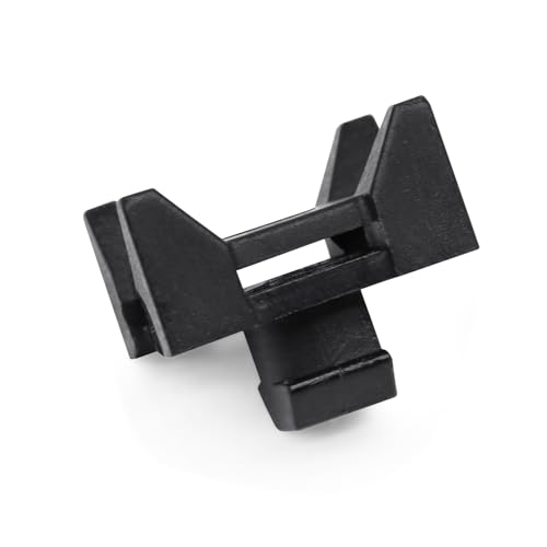 Abeicy 10 Pieces Plastic Cable Zip Tie Mounting Block, Cables Base Fixture, Wire Clips, Management Fastener for 45 Series Aluminum T-Slot Extruded Profiles