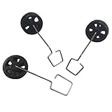 Park10 Toys RC Plane Landing Gear Set 3PCS A120-Aircar A380 Remote Control Airplane Replacement Part Black Front Rear Landing Gear for A380 Model Plane