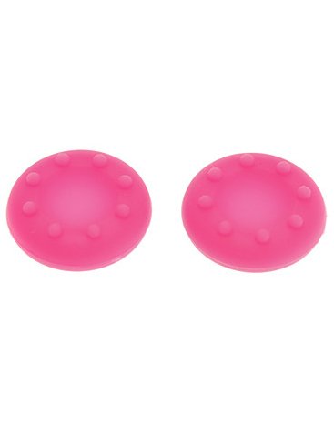 2 pcs Controller Thumb Joysti stick Grip Analogue silicone caps for Playstation 3(PS3)/PS4/ Xbox 360/Xbox one Controllers (Pink)