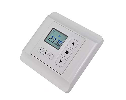 Wakects Regulador para Motor Giratorio con Temporizador Programable, Control de 1 Motor, Función 24h/7 Días