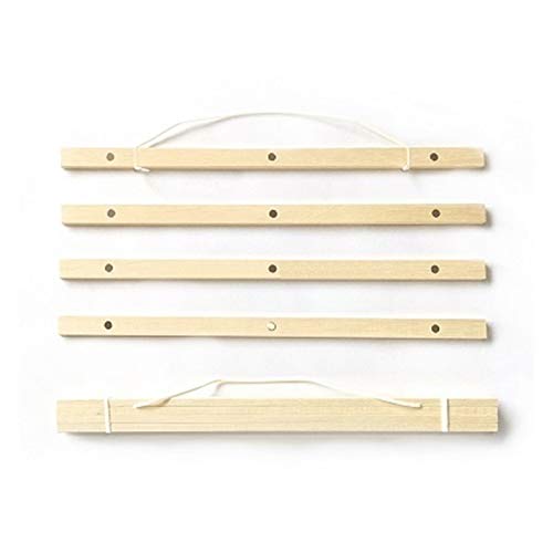 Cadre en bois naturel magnétique poster hanger suspendu 70cm