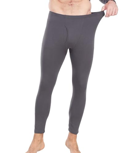 wirarpa Men's Cotton Base Layer Thermal Underwear Long Johns Long Sleeve Top and Bottom Set3