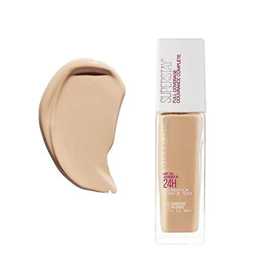 Maybelline Super Stay Full Coverage Liquid Foundation Active Wear Makeup, Up To 30Hr Wear, Transfer, Sweat & Water Resistant, Matte Finish, Classic Ivory, 1 Count #TOP2