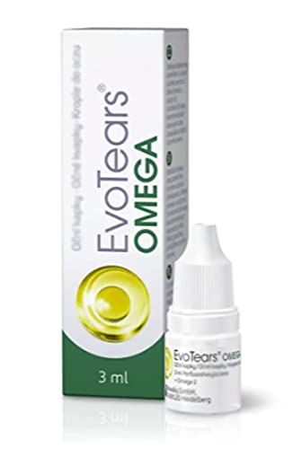 Polpharma EvoTears Omega 3ml Drops. Made in Germany. Polish Distribution, Polish Language.