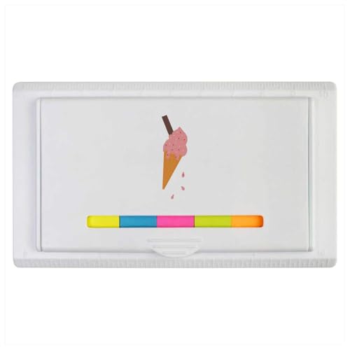 Azeeda 'Ice-Cream with All The Trimmings' Sticky Note Ruler Pad (ST00037110)