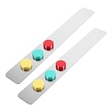 jojofuny 2stücke Magnetstreifen Für Pinnwände Und Whiteboards Magnetschnallen Und Selbstklebende Metallstreifen Organisation Für Klassenzimmer Zuhause Und Büro