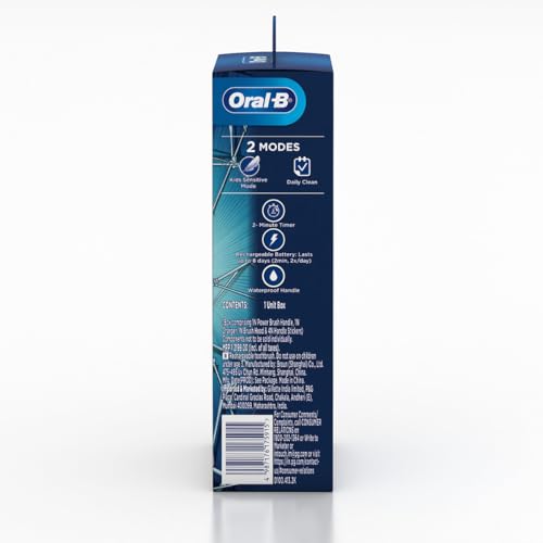 Oral-B Kids Spiderman Rechargeable Rotating Electric Toothbrush, 2 Brushing Modes (Daily & Sensitive), 2 Min Timer with Quadpacer, 2 Year Warranty by Oral B, IPX7 Water Resistant, Round Brush Head - Image 10 thumbnail