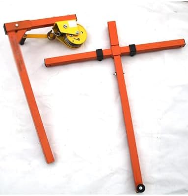 Air Conditioner Lifting Tool with Installation Bracket & Manual Winch Hoist for Secure Outdoor Unit Support | Heavy-Duty, Adjustable, Easy Installation