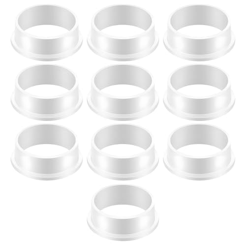Lot de 10 douilles plastique 18 mm pour poignée de porte – Répare le jeu et le bruit des poignées de fenêtre, porte vitrée, salle de bain – Nylon...