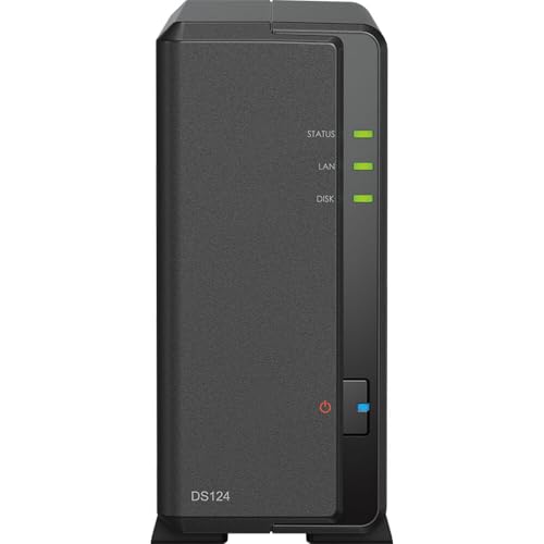 Synology DS118 Mini Desktop NAS Server, Realtek RTD1296 Quad-Core, 1GB DDR4 SDRAM, 500GB SSD, DSM Software