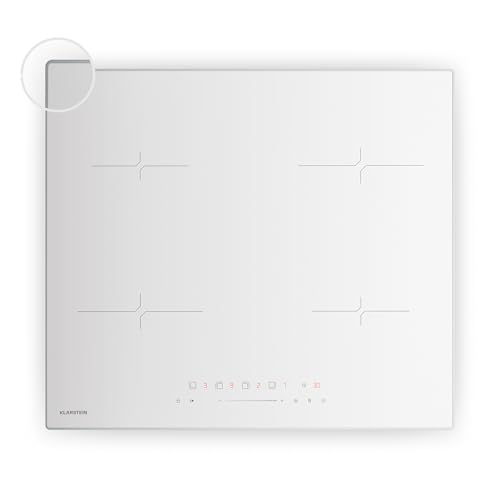 Klarstein Velaire Plaque Induction 60cm - 4 Zones, 7000W Boost, Curseur Tactile, Minuterie, Sécurité Enfants, Vitrocéramique, Plaque Cuisson Induction...