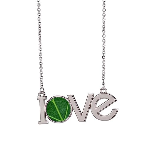 Collier vert foncé illustration nature amour taille M pendentif