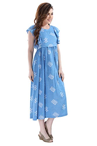 Image of AV2 Women's Rayon Empire Kurti (5098BXL Blue X-Large)