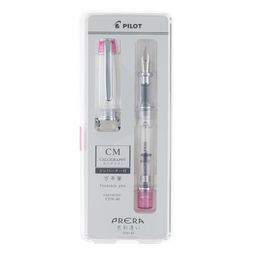 PILOT 万年筆 プレラ PRERA 色彩逢い CM カリグラフィ 透明ピンク PFPR1TPCM