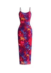 Floral Navy Red
