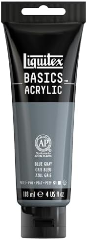 Liquitex BASICS Acrylic Paint, 4-oz tube, Blue Gray