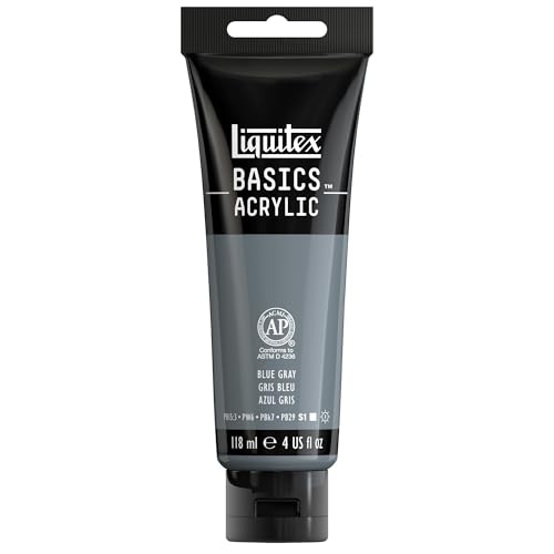 Liquitex BASICS Acrylic Paint, 118ml (4-oz) Tube, Blue Gray