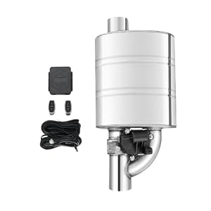 3-Inch Valved Muffler Exhaust Kit – Right-Side 3-Mode Remote Exhaust System