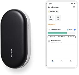 Netatmo Controllo Intelligente di Climatizzazione, Impianto di Climatizzazione per l’ondata di calore, Compatibile con Condizionatori, WI-FI, Risparmio energetico, Alexa, Google, Siri, NAC-IT