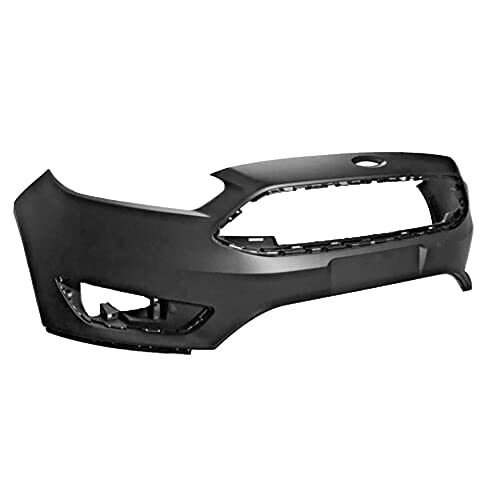 Front Bumper Cover Primered Replacement For 2015-2018 Focus S Se Sel Titanium With Tow Hook Hole 191275298770 #TOP1