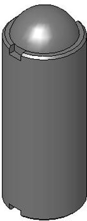 NK-7S Delrin-Nose Locking/Stainless-Body Stubby Spring Plunger 5/8-11 x 1.062, End force-50 lbs.