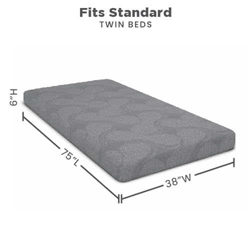 Image of Delta Children Snooze 6 inch Memory Foam Mattress, Twin