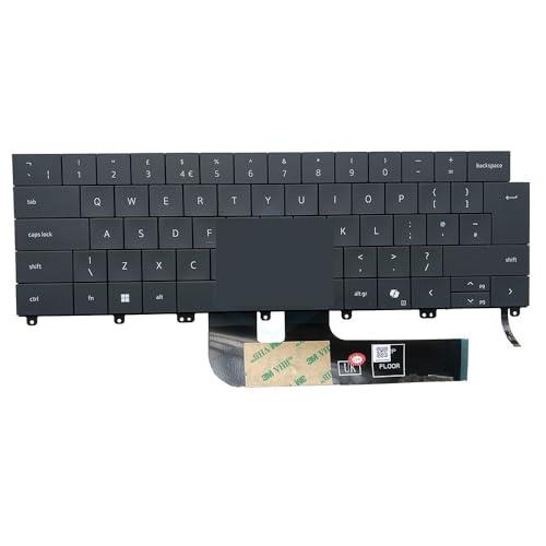 Clavier rétroéclairé Britannique ordinateur portable XPS 9640 version IA gris
