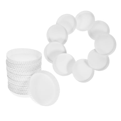 HOLIDYOYO Couvercles en Papier Blanc Prévention des Fuites et Ajustement Lot de 100 pour pour Hôtels et Voyages