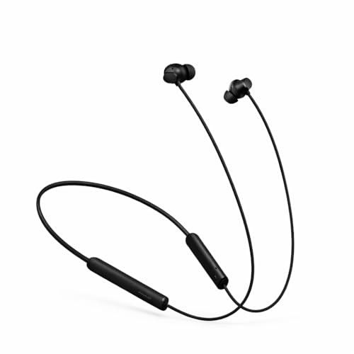 Image of realme Buds Wireless 5 Lite in Ear Bluetooth Neckband with 12.4 mm Dynamic Bass Boost Driver,Upto 35 Hours Playback,45ms Low Latency,IP55 Dust & Water Resistant, Bluetooth V5.4 (Void Black)