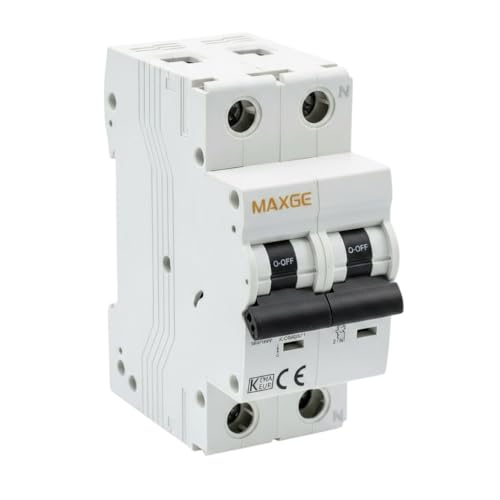 Webmatel Interruptor Automático Magnetotérmico Residencial Curva C | 10A | 6kA | 1P + Neutro | 230V | Montaje Carril DIN |