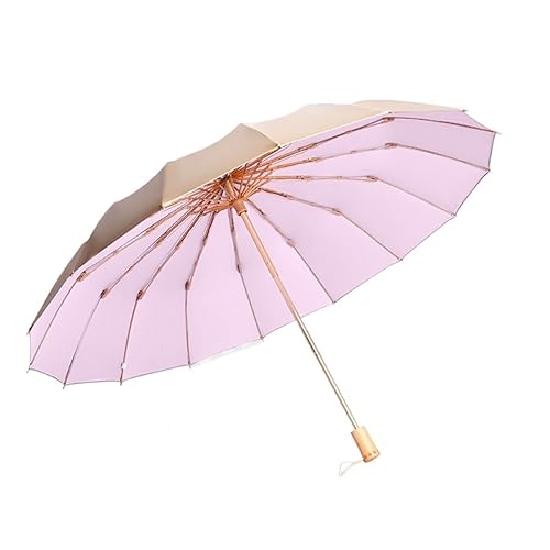 Paraguas plegables resistentes viento sol lluvia verde unisex para uso diario