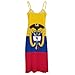 KAOEOSI Colombia Coat of Arms Flag Colombian Flags Women's Ankle Length Dress Summer Maxi Long Dresses Sleeveless Strap Sundress L