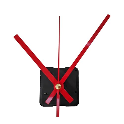 lansuiyour Kit de mecanismo de movimiento de reloj de eje largo con manecillas de metal para reloj de pared aduanero, accesorios de repuesto