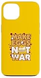 Installation facile Petit déjeuner Amusant pour Faire des œufs et Non de la Guerre Coque pour iPhone 13