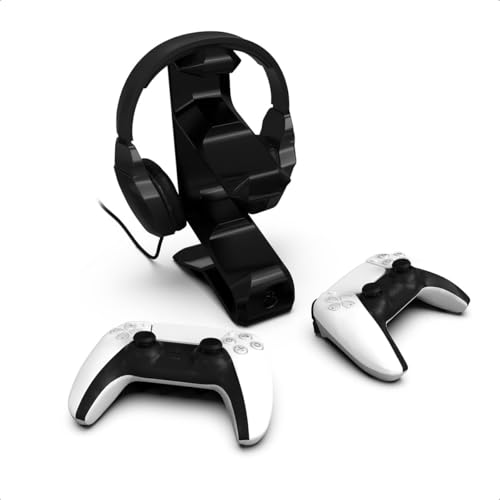 Suporte de Mesa para 2 Controles de PS5 Playstation 5 e Headset Gamer