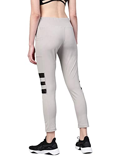 Image of CHKOKKO Women's High Rise Regular Fit Polyester Blend Sports Leggings (JSSTIGHT)