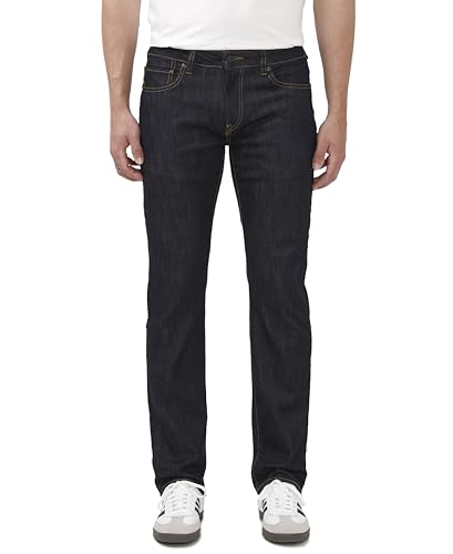 Buffalo David Bitton Men's Slim Ash Jeans, Rinse Wash Indigo, 34x32