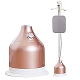 Steam iron Handdampfer for Kleidung, 9-Gang-Thermostat Einstellbare Hubstange for Kleidung Handdampfer Bodenentwässerung, Gold (Color : Gold-B)