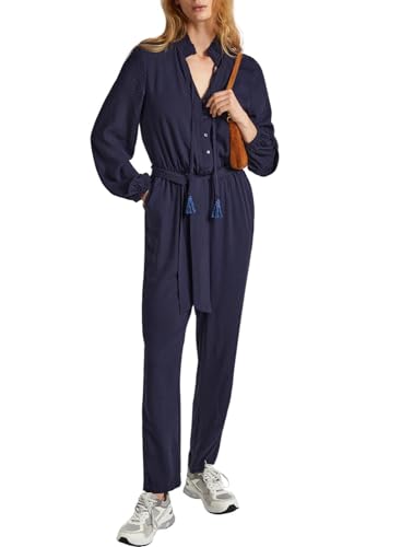 Pepe Jeans Para Mujer. PL230485 Mono Casandra Marino (S), Casual, Viscosa, Manga Larga - 3