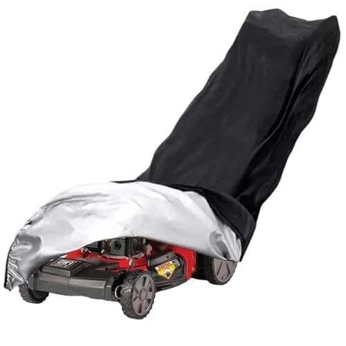 Funda para cortacésped autopropulsado, Funda for cortacésped de varios tamaños, 210D, impermeable, con cordón y bolsa almacenamiento(188x99x63.5cm)