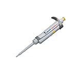 Eppendorf 3120000054 Single-Channel Research Plus Adjustable-Volume Pipetters, Yellow Operating Button, Volume Range: 20 to 200 µl
